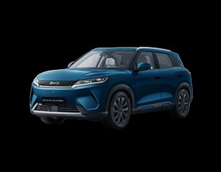 BYD Atto 2 – kompaktowy SUV elektryczny niebieski, widok 3/4 przód